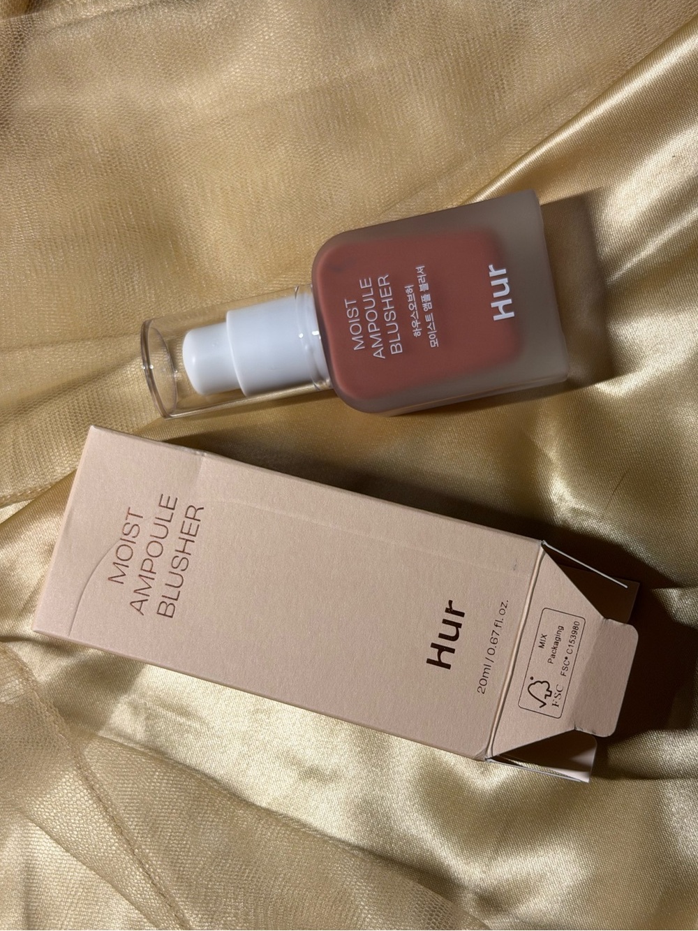 Hur Moist Ampoule Blusher Kbeauty Viral Brand New in Box